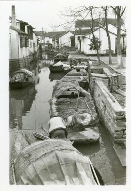 [Boats along canal]