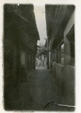[View down alleyway]